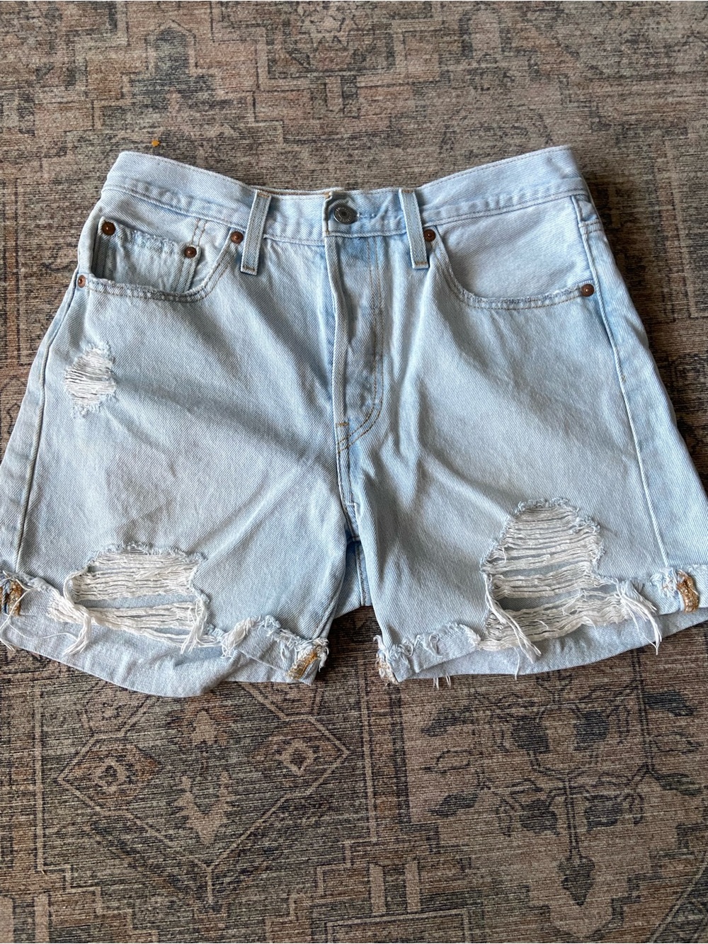 Levi’s light wash shorts